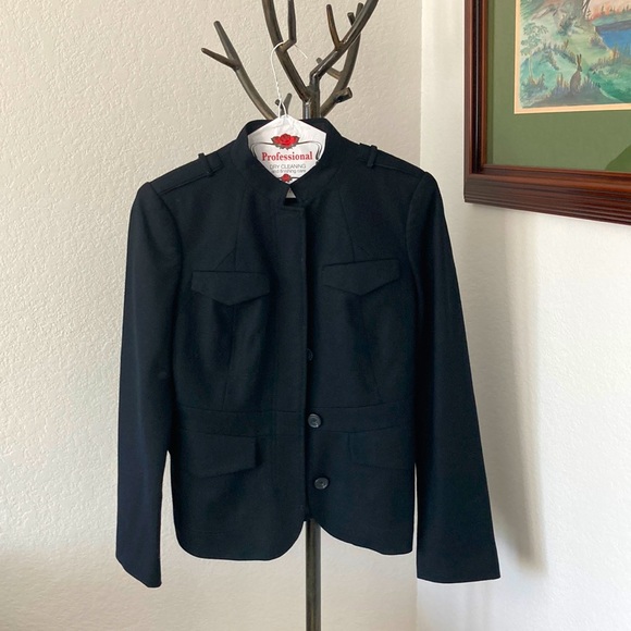 Banana Republic Jackets & Blazers - Banana Republic Wool Military Style Blazer Jacket Size 8